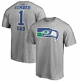 Seattle Seahawks Heathered Gray Big and Tall Greatest Dad Retro Tri-Blend NFL Pro Line by Fanatics Branded T-Shirt,baseball caps,new era cap wholesale,wholesale hats